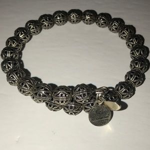 Alex and ani silver beaded wrap bracelet